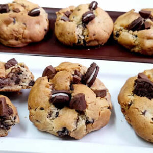 Galleta estilo New York Sabor Cookies and Cream
